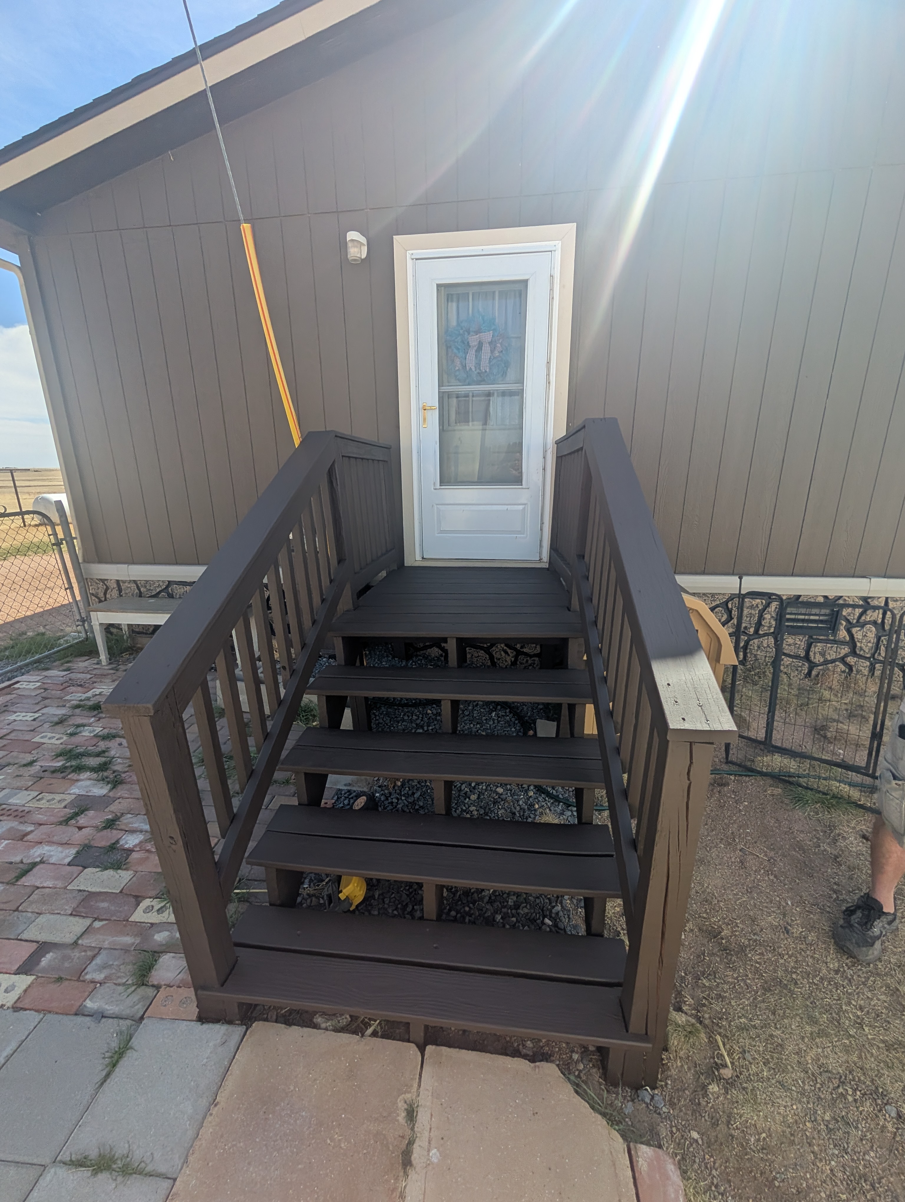 Deck staining project in the Denver metro